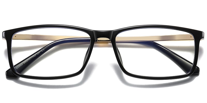 Rectangle Reading Glasses bright_black