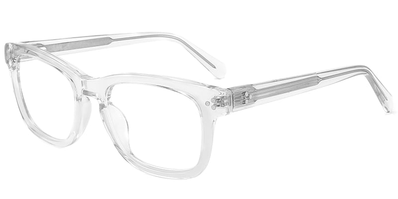 Acetate Rectangle Reading Glasses translucent