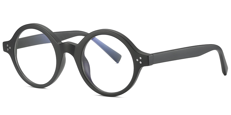 Round Reading Glasses matte-black