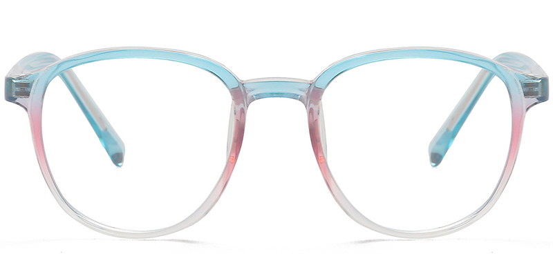 Oval Reading Glasses pattern-blue