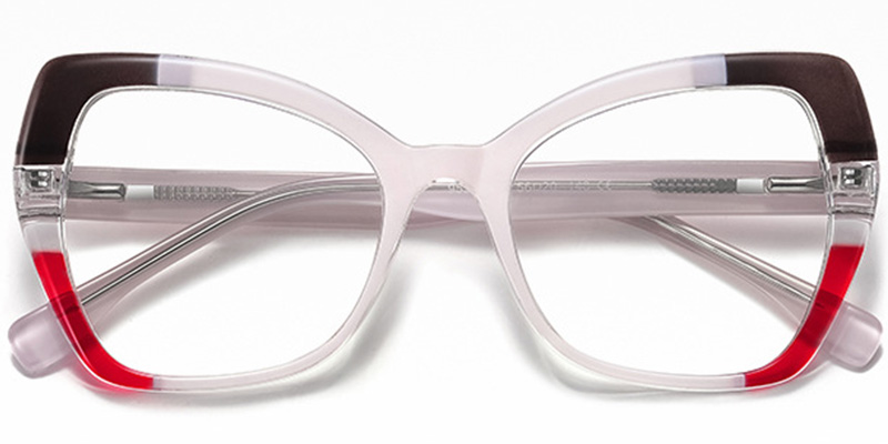 Geometric Butterfly Reading Glasses pink