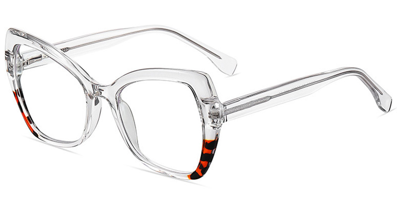 Geometric Butterfly Reading Glasses translucent