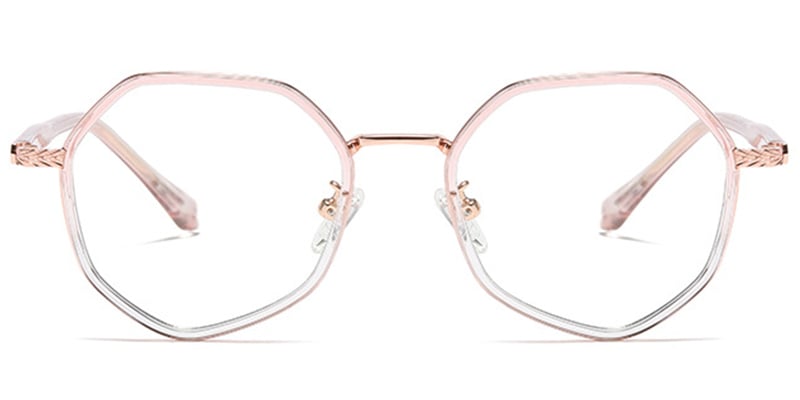 Geometric Reading Glasses pink