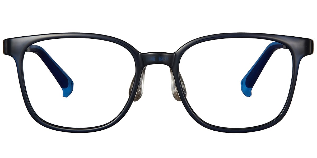 Kid's Square Reading Glasses dark_blue