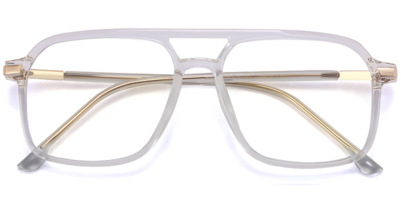 Aviator Reading Glasses translucent-white