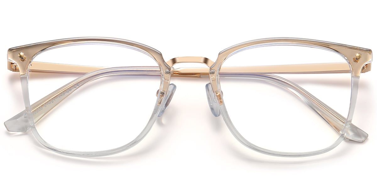 Square Reading Glasses translucent-white