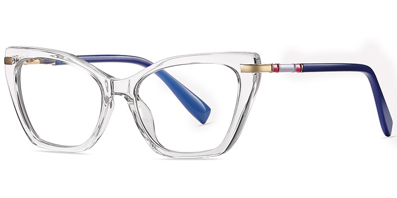 Rectangle Reading Glasses translucent