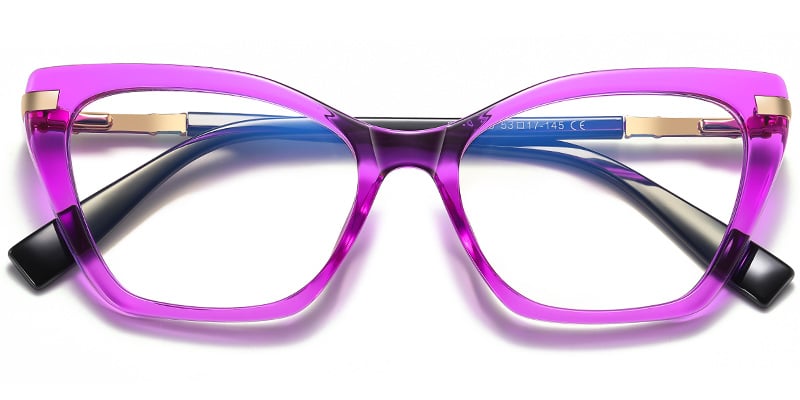 Rectangle Reading Glasses purple