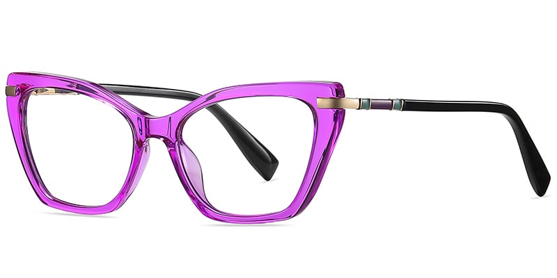 Rectangle Reading Glasses purple