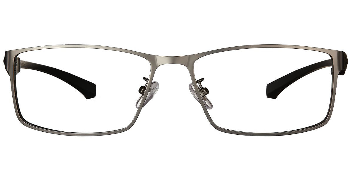 Rectangle Reading Glasses gun_metal