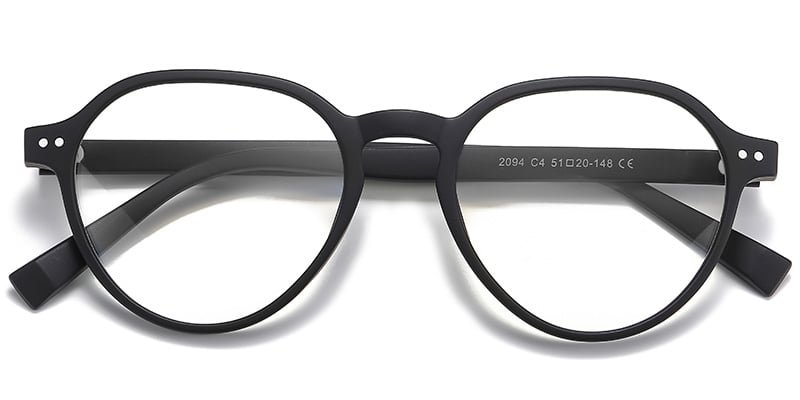 Oval Reading Glasses matte-black