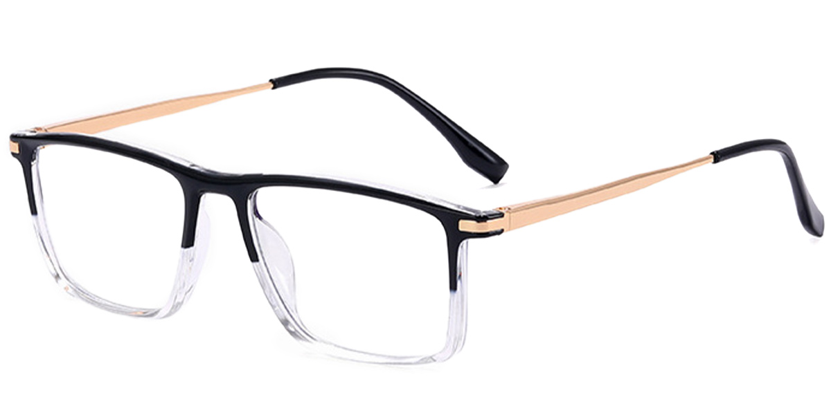 Rectangle Reading Glasses pattern-black