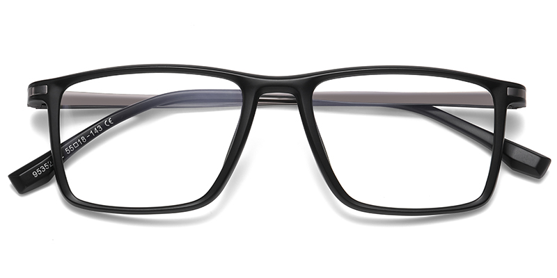 Rectangle Reading Glasses matte-black