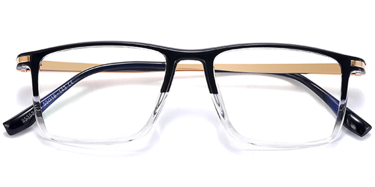 Rectangle Reading Glasses pattern-black