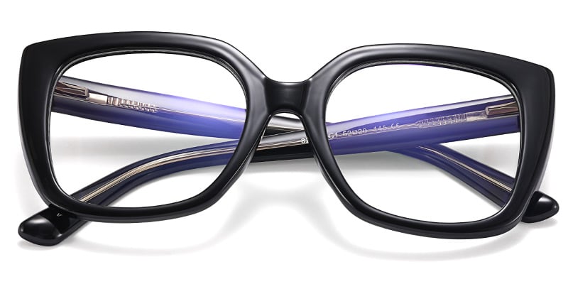 Square Reading Glasses bright_black