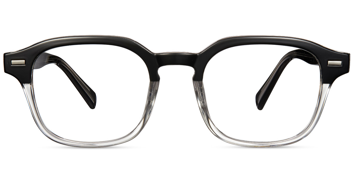 Square Reading Glasses translucent-black
