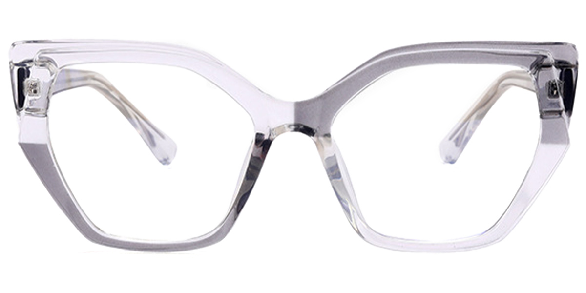 Cat Eye Reading Glasses translucent-grey