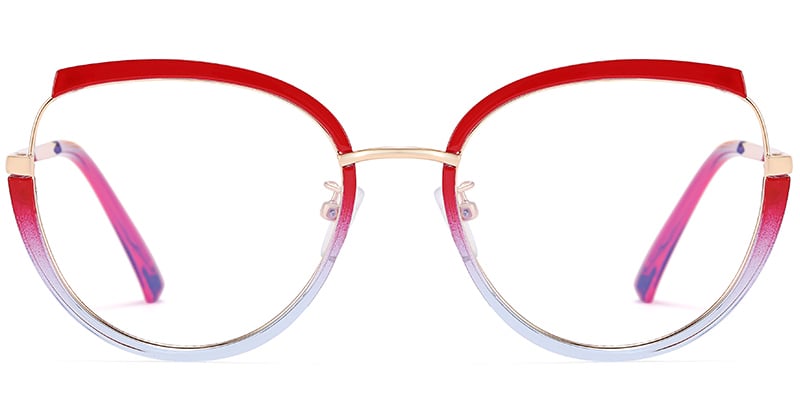 Cat Eye Reading Glasses red