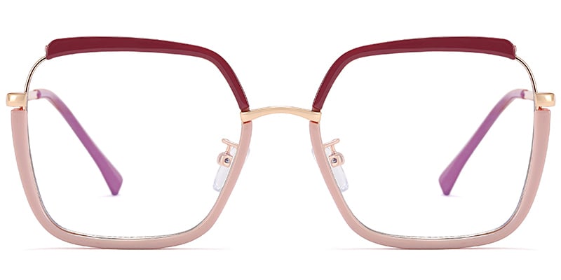 Square Reading Glasses pink