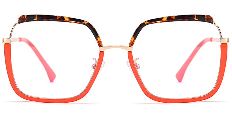 Square Reading Glasses orange