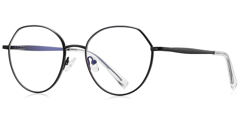 Round Reading Glasses black