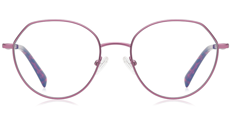 Round Reading Glasses purple