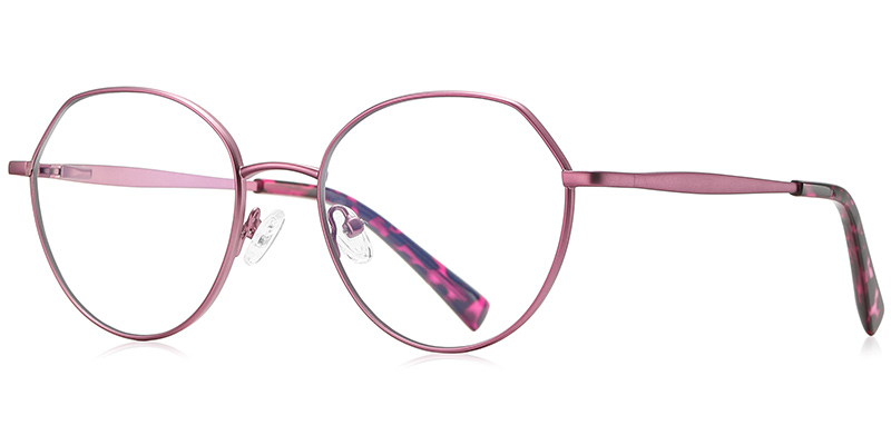 Round Reading Glasses purple