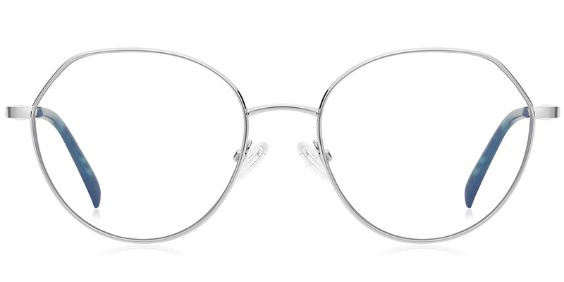 Round Reading Glasses silver