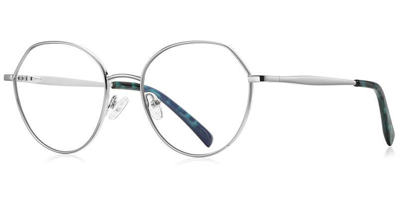 Round Reading Glasses silver