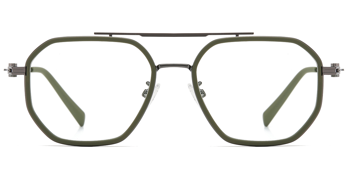 Aviator Reading Glasses green