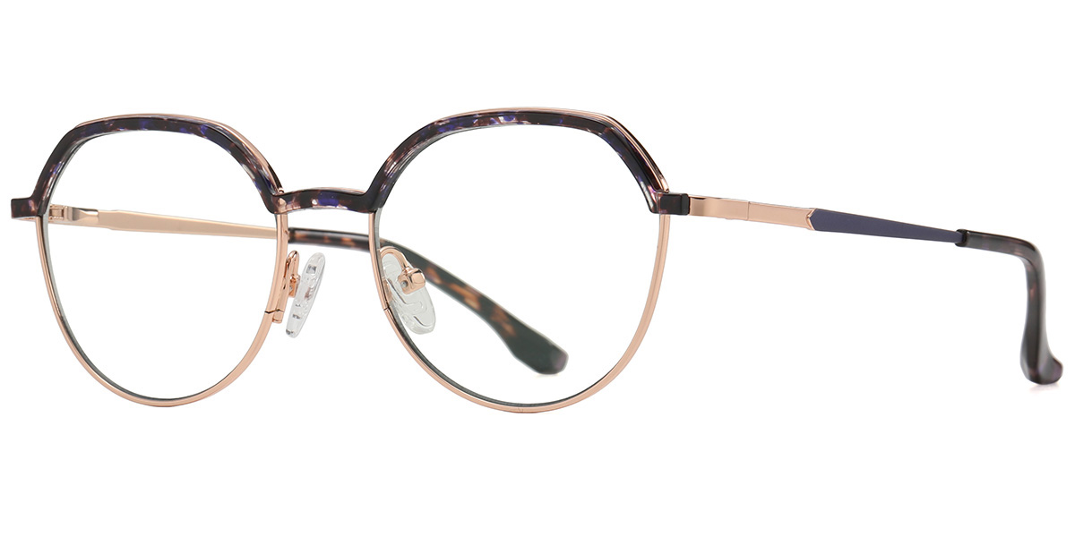 Browline Reading Glasses pattern-brown