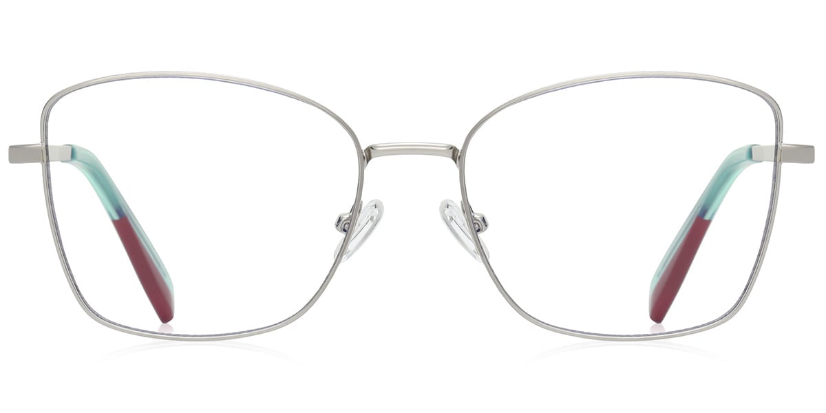 Square Reading Glasses silver