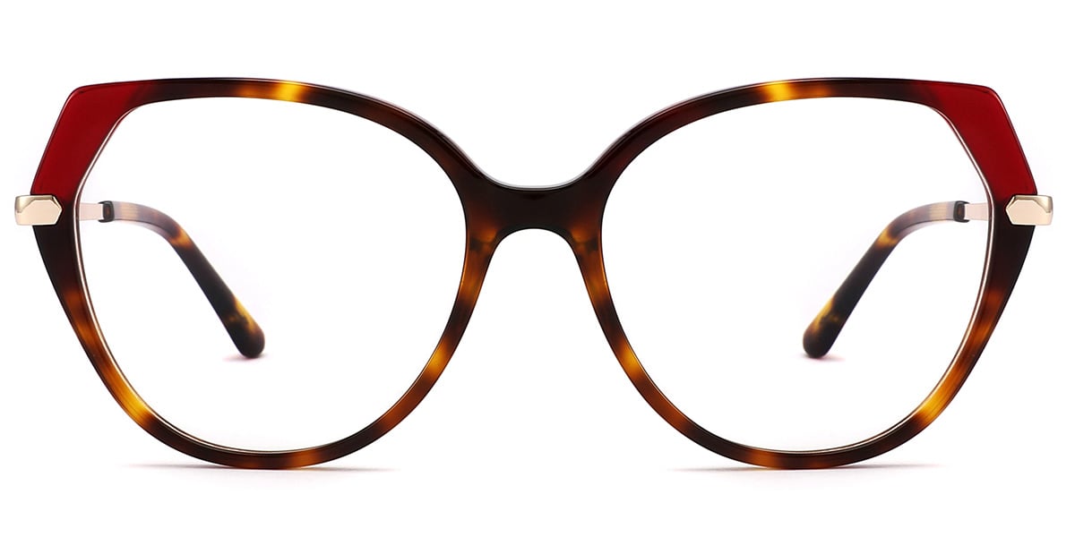 Acetate Geometric Reading Glasses tortoiseshell