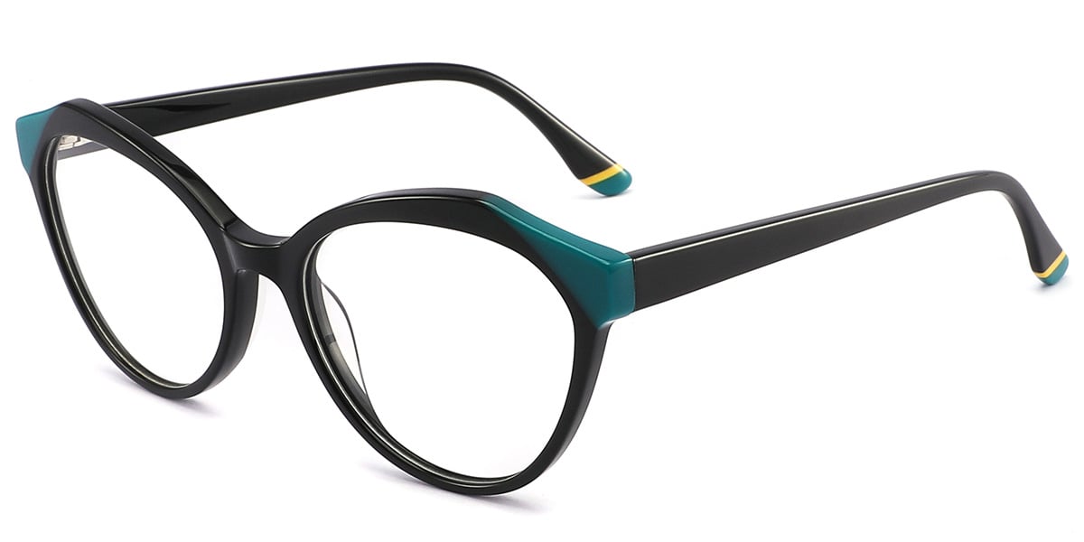 Acetate Round Reading Glasses black