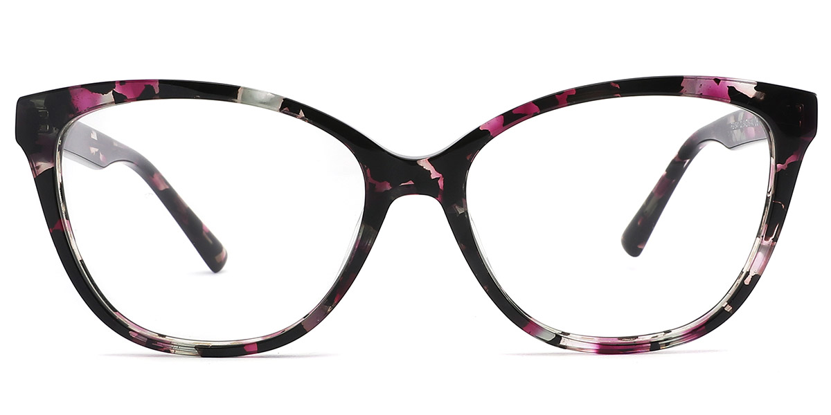 Acetate Square Reading Glasses pattern-rose