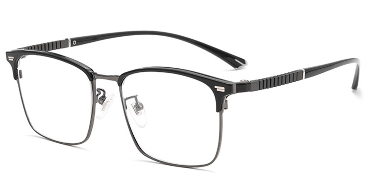 Square Reading Glasses gun_metal