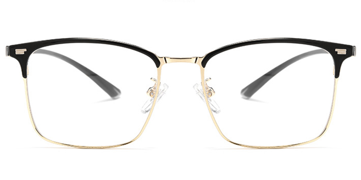 Square Reading Glasses black-gold