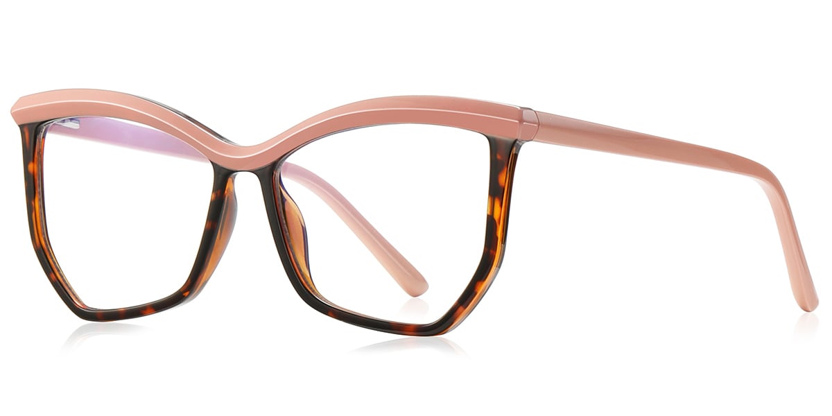 Geometric Reading Glasses pattern-pink