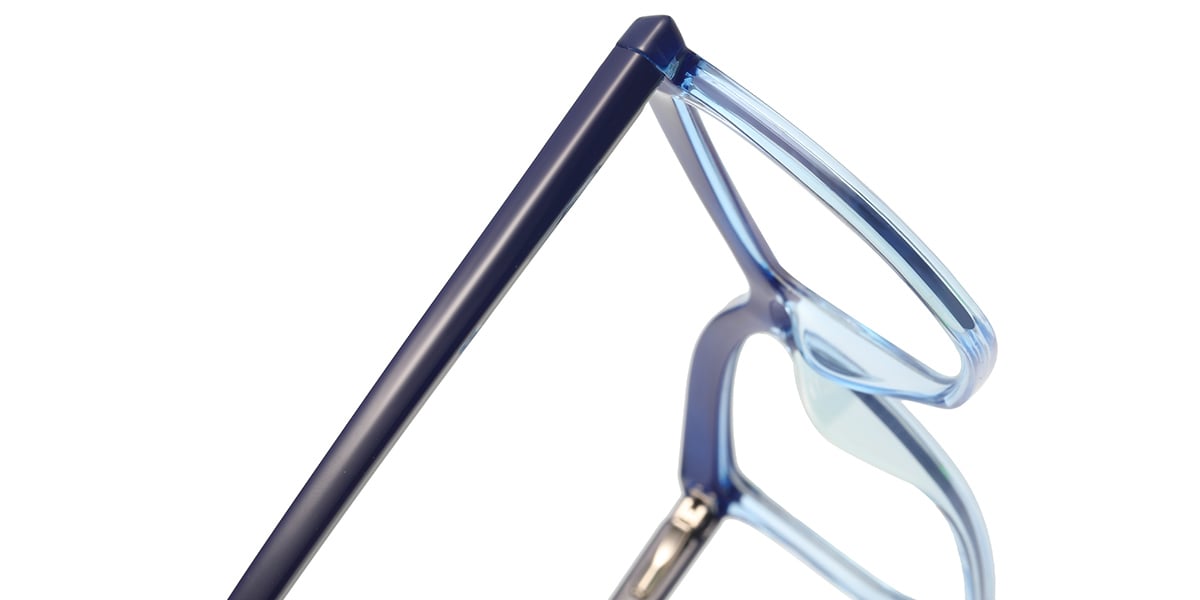 Geometric Reading Glasses blue