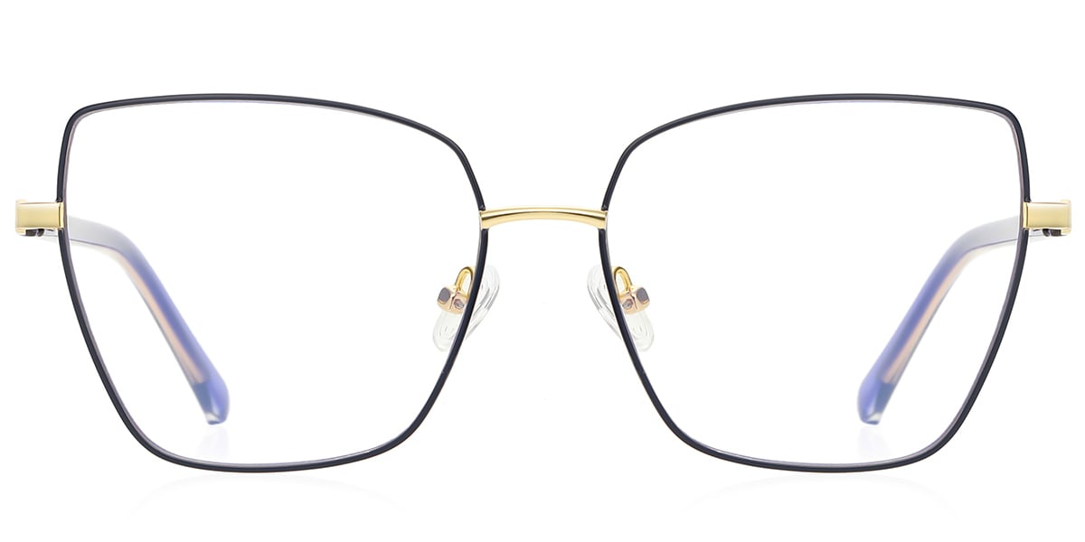 Geometric Reading Glasses blue