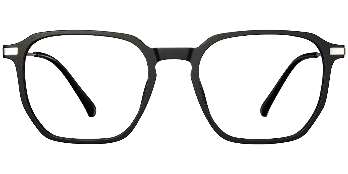 Square Reading Glasses matte-black