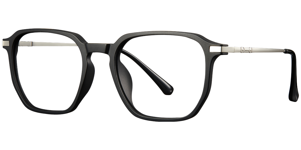 Square Reading Glasses matte-black