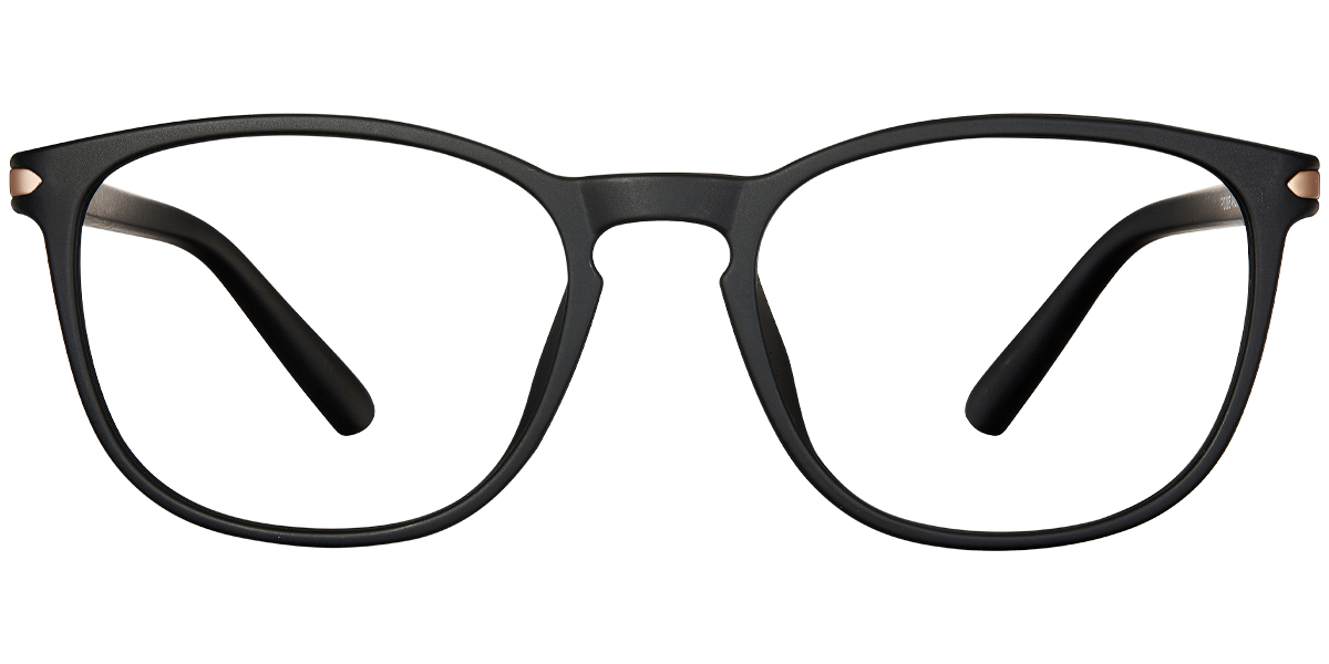 Square Reading Glasses matte-black