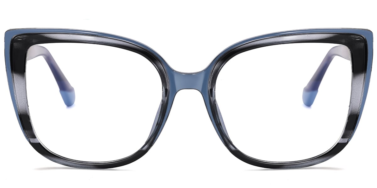 Square Reading Glasses pattern-blue