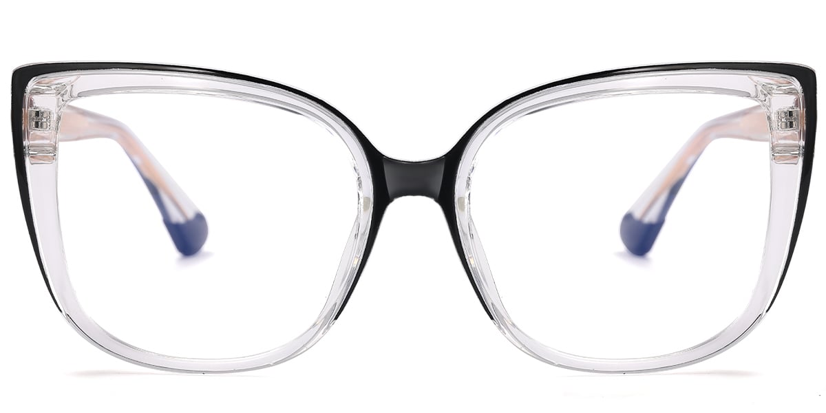 Square Reading Glasses black-white