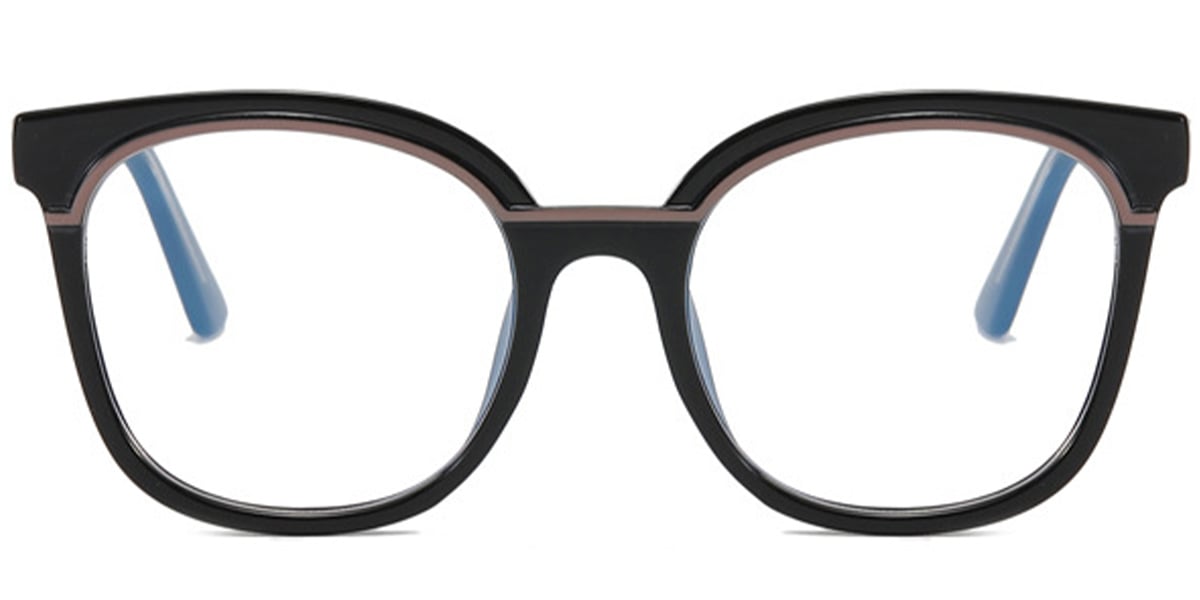 Square Reading Glasses black-brown