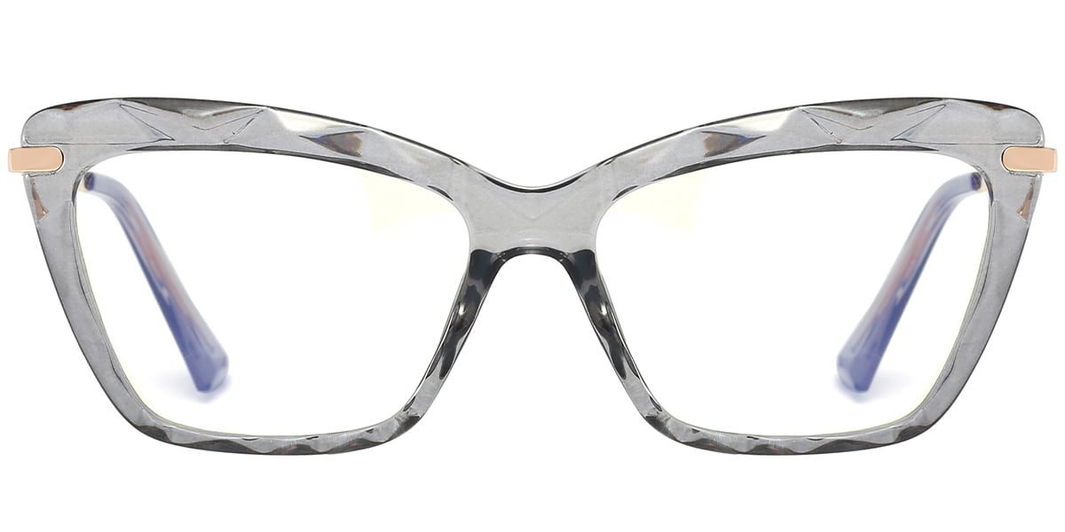 Square Reading Glasses translucent-grey