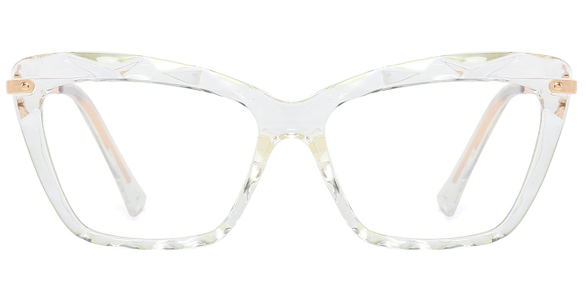 Square Reading Glasses translucent-white