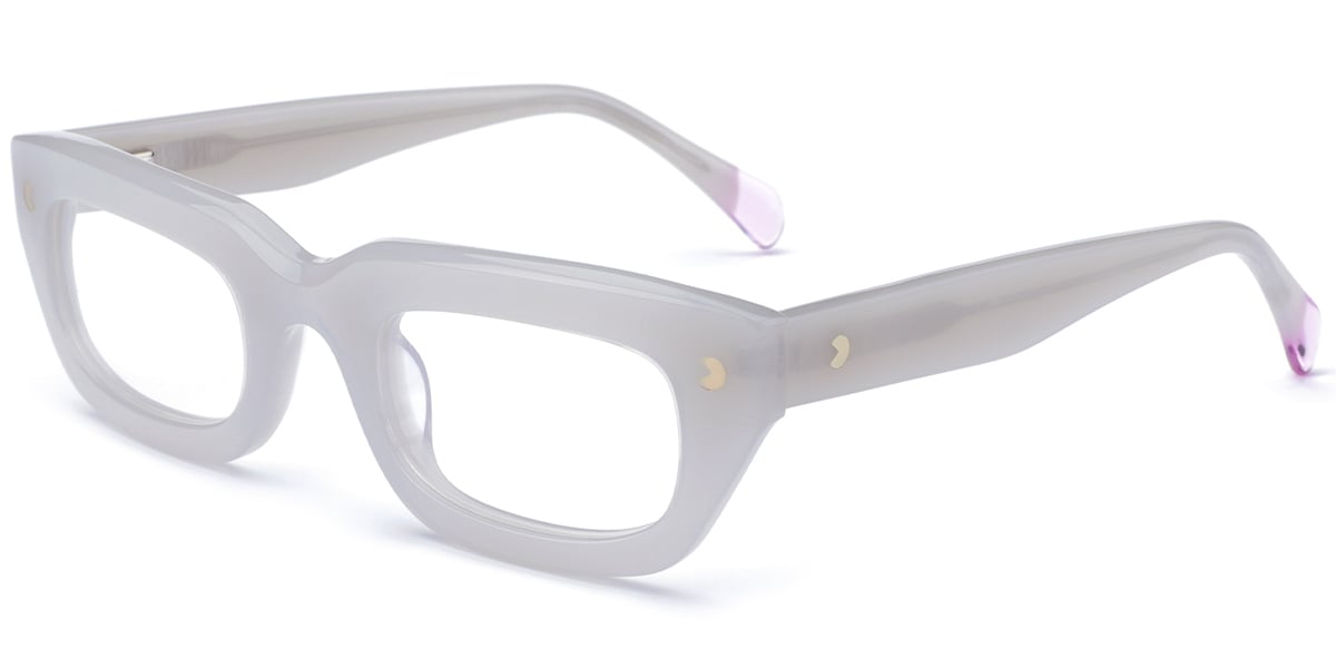 Acetate Rectangle Reading Glasses grey