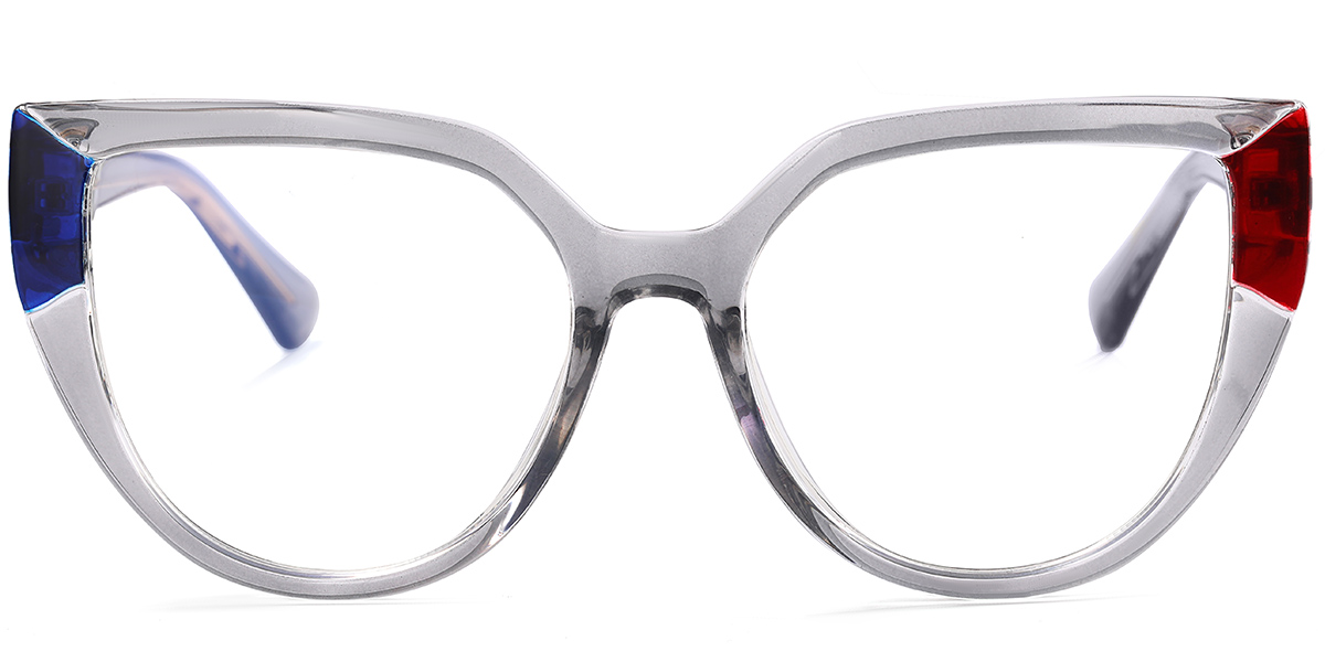 Geometric Reading Glasses pattern-grey